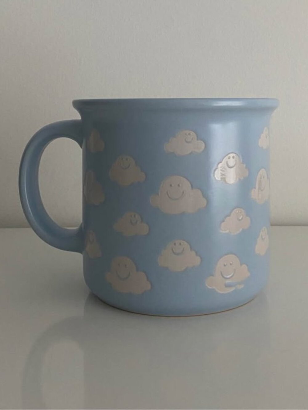 Market Finds Happy Clouds Ceramic Coffee Tea Mug 16 oz
